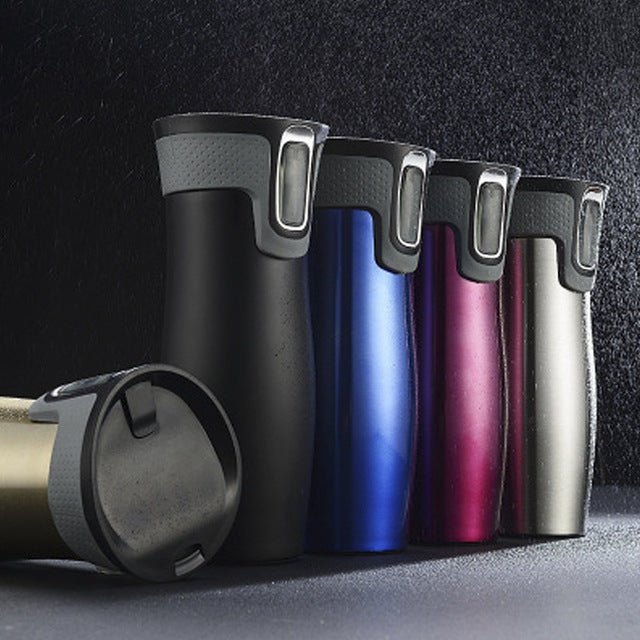 Vacuum Insulated Stainless Steel Travel Mugs Water Flask Thermal Tea Bottle - Krosscanada