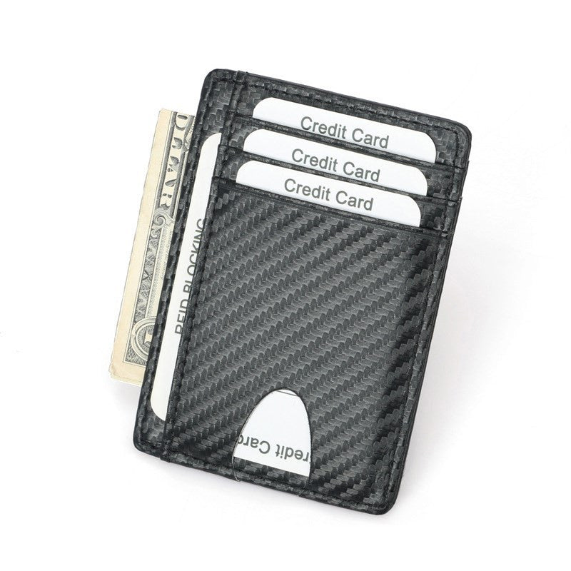 Wallets Black Business Card Holder For Men Simple Purse Bag - Krosscanada