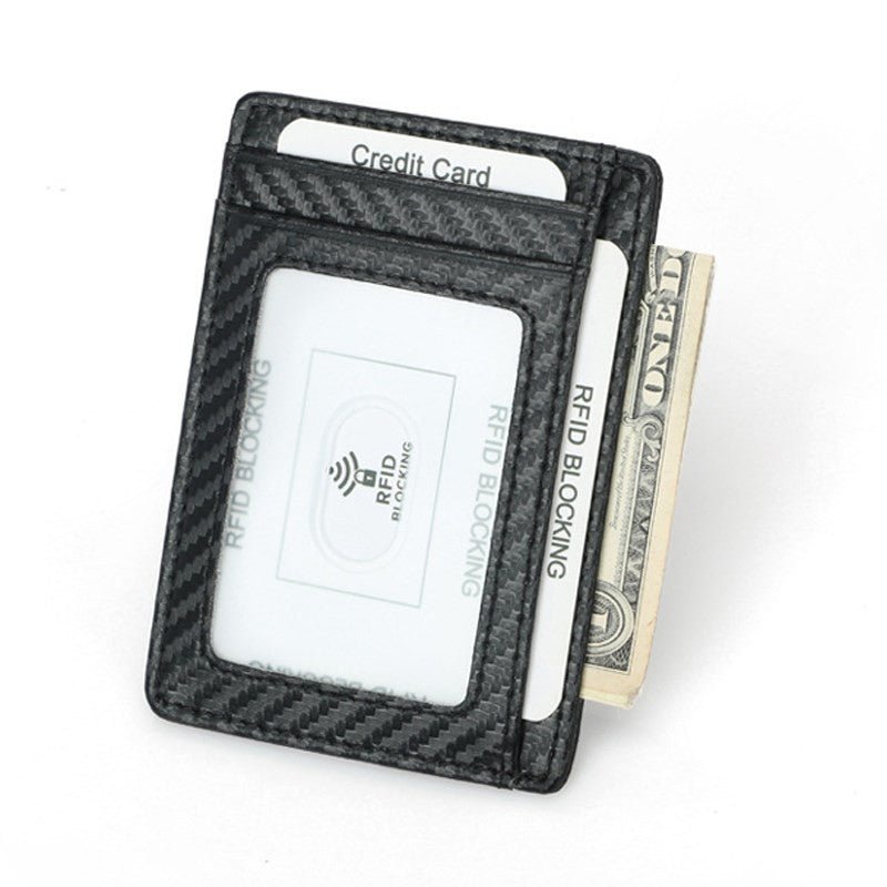 Wallets Black Business Card Holder For Men Simple Purse Bag - Krosscanada