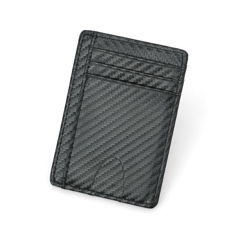 Wallets Black Business Card Holder For Men Simple Purse Bag - Krosscanada