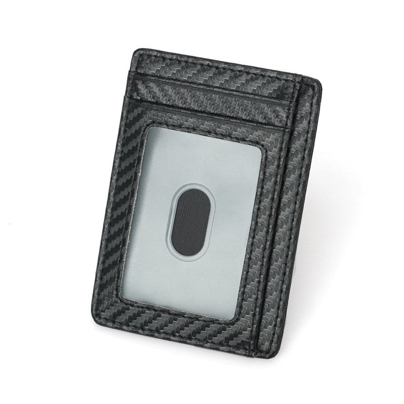 Wallets Black Business Card Holder For Men Simple Purse Bag - Krosscanada