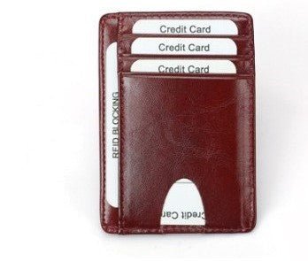 Wallets Black Business Card Holder For Men Simple Purse Bag - Krosscanada