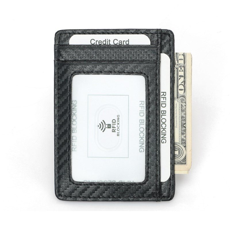 Wallets Black Business Card Holder For Men Simple Purse Bag - Krosscanada