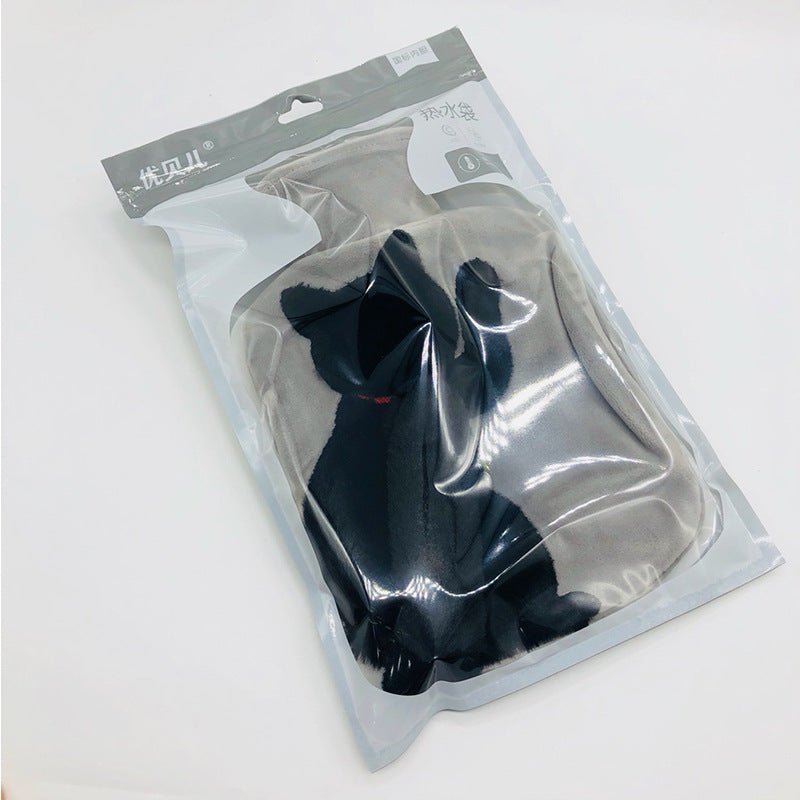 Water - filled PVC Imitation Rabbit Plush Cute Cat Hot Water Bottle - Krosscanada
