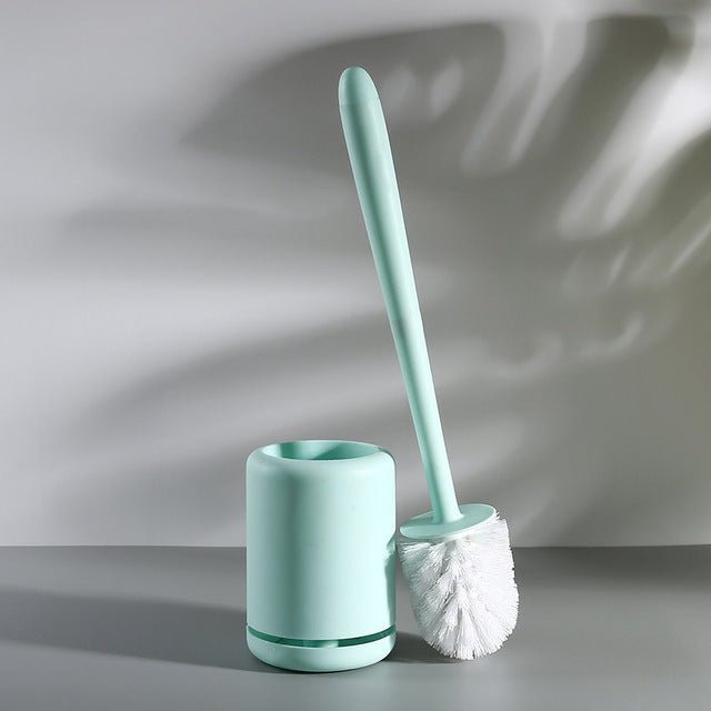 Water - free Wall - mounted Nordic Silicone Toilet Brush Set - Krosscanada