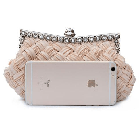 Wedding bag bridesmaid bag woven rhinestone party bag - Krosscanada