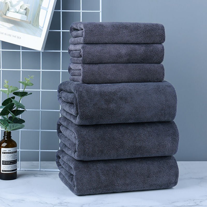 White Large Bath Towel Hotel Thickened Breast Wrap - Krosscanada