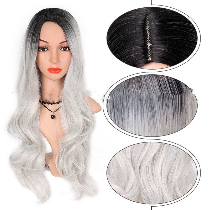 Wig foreign trade wig female gradient chemical fiber wig wig - Krosscanada