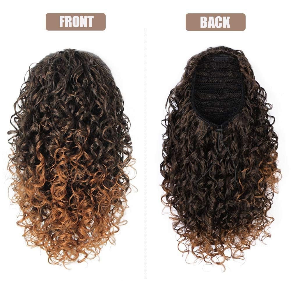 Wig Ponytail Wig Female African Small Curls - Krosscanada