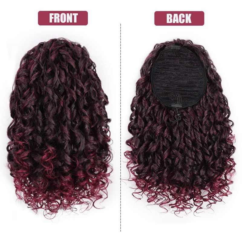 Wig Ponytail Wig Female African Small Curls - Krosscanada