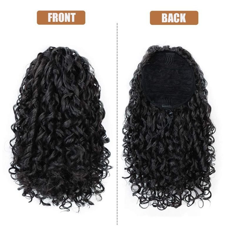 Wig Ponytail Wig Female African Small Curls - Krosscanada