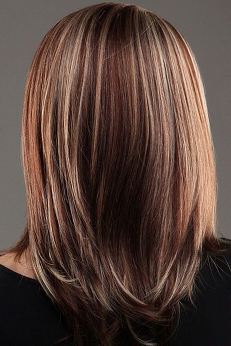 Wigs Are Divided Into Medium And Long Hair, Linen Brown Highlights And Mixed Colors - Krosscanada