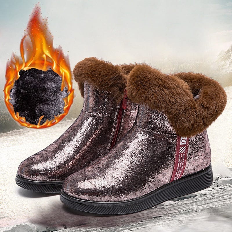 Winter sequined snow boots - Krosscanada