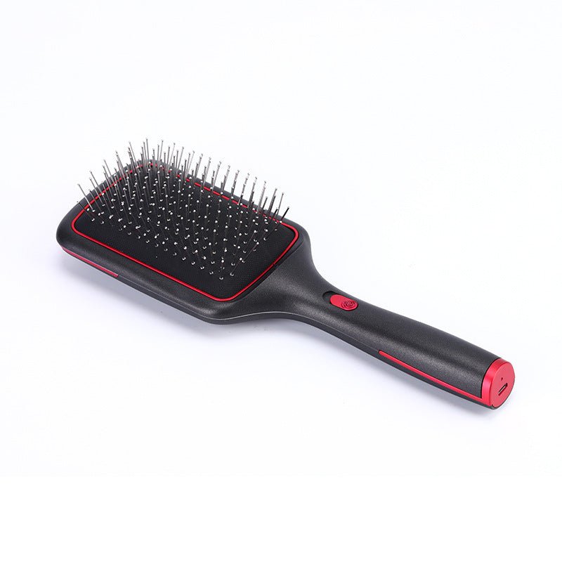 Wireless Charging Straight Hair Comb Negative Ion Blowing Vibration Beauty Supplies - Krosscanada
