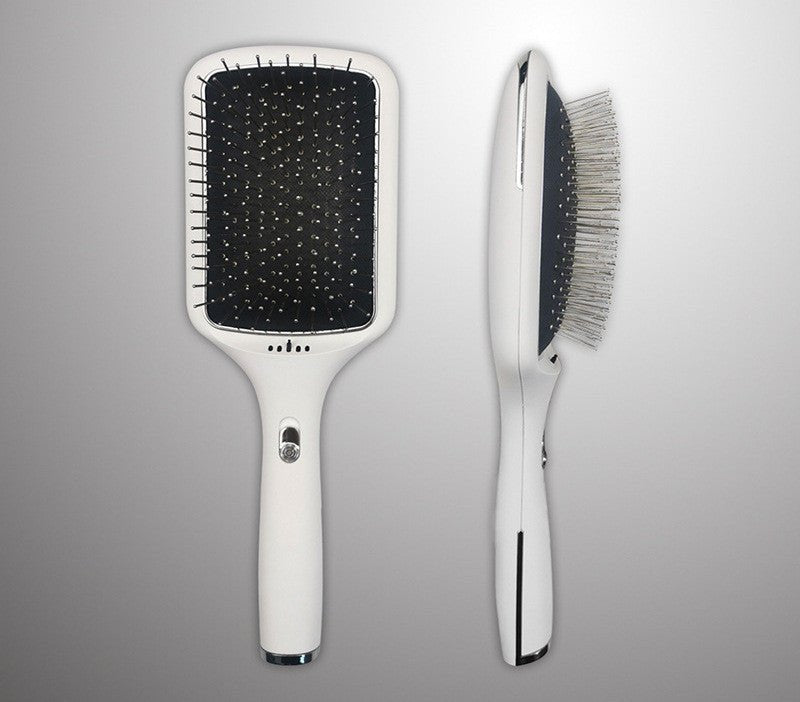 Wireless Charging Straight Hair Comb Negative Ion Blowing Vibration Beauty Supplies - Krosscanada