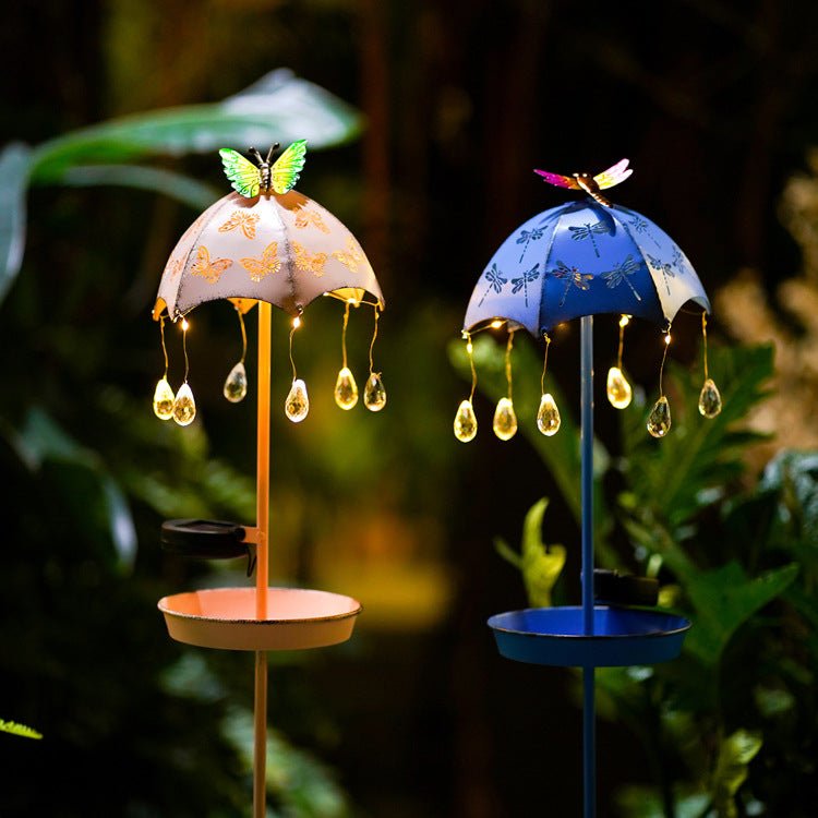 Wrought Iron Solar Bird Feeder Floor Lamp - Krosscanada