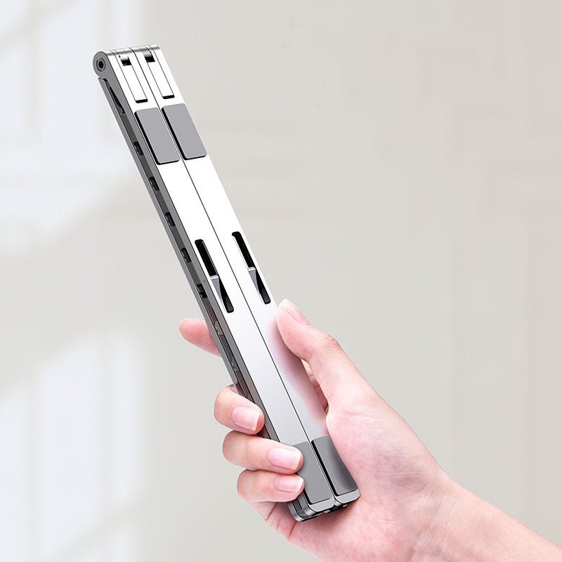 X Style Adjustable Foldable Aluminum Laptop Stand - Krosscanada