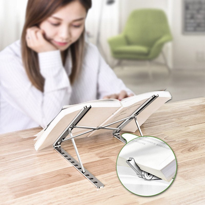 X Style Adjustable Foldable Aluminum Laptop Stand - Krosscanada