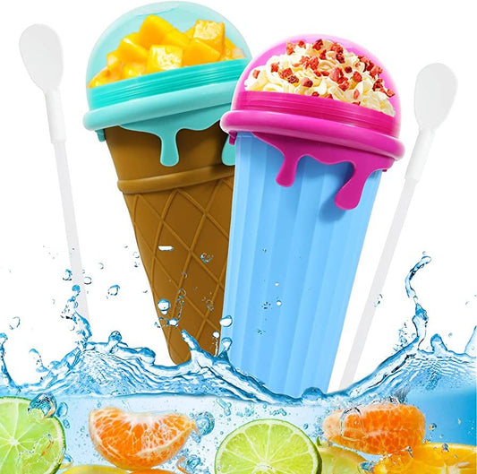 500ml Large Capacity Slushy Cup Summer Squeeze Homemade Juice Water Bottle Quick - Frozen Smoothie Sand Cup Pinch Fast Cooling Magic Ice Cream Slushy Maker Beker Kitchen Gadgets - Krosscanada