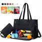 Convenient Commute New Lunch Bag Women's Insulated Lunch Box Women's Leak - proof Large Purse Diagonal Computer Storage - Krosscanada