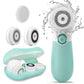 Facial Cleansing Brush Electric Facial Exfoliating Massage Brush with 3 Cleanser Heads and 2 Speeds Adjustable for Deep Cleaning, Removing Blackhead, Face Massaging - Krosscanada