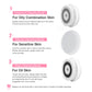 Facial Cleansing Brush Electric Facial Exfoliating Massage Brush with 3 Cleanser Heads and 2 Speeds Adjustable for Deep Cleaning, Removing Blackhead, Face Massaging - Krosscanada