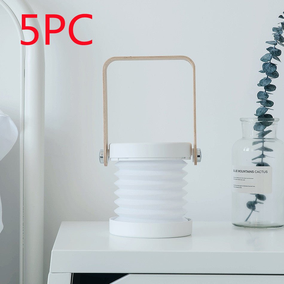 Foldable Touch Dimmable Reading LED Night Light Portable Lantern Lamp USB Rechargeable For Home Decor - Krosscanada