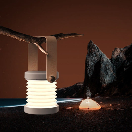 Foldable Touch Dimmable Reading LED Night Light Portable Lantern Lamp USB Rechargeable For Home Decor - Krosscanada