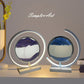 Glass Flowing Sand Colored Painting Lamp Decoration Handmade DIY Material Pack Atmosphere Creative Gift Rechargeable Night Light - Krosscanada