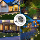 LYHOPE Solar Ground Lights Outdoor, 16 Pack 8 LED Solar Disk Lights Waterproof Garden In - ground Pathway Lights Landscape Lighting for Lawn,Yard,Deck,Patio,Walkway (White) - Krosscanada