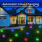 LYHOPE Solar Ground Lights Outdoor, 16 Pack 8 LED Solar Disk Lights Waterproof Garden In - ground Pathway Lights Landscape Lighting for Lawn,Yard,Deck,Patio,Walkway (White) - Krosscanada