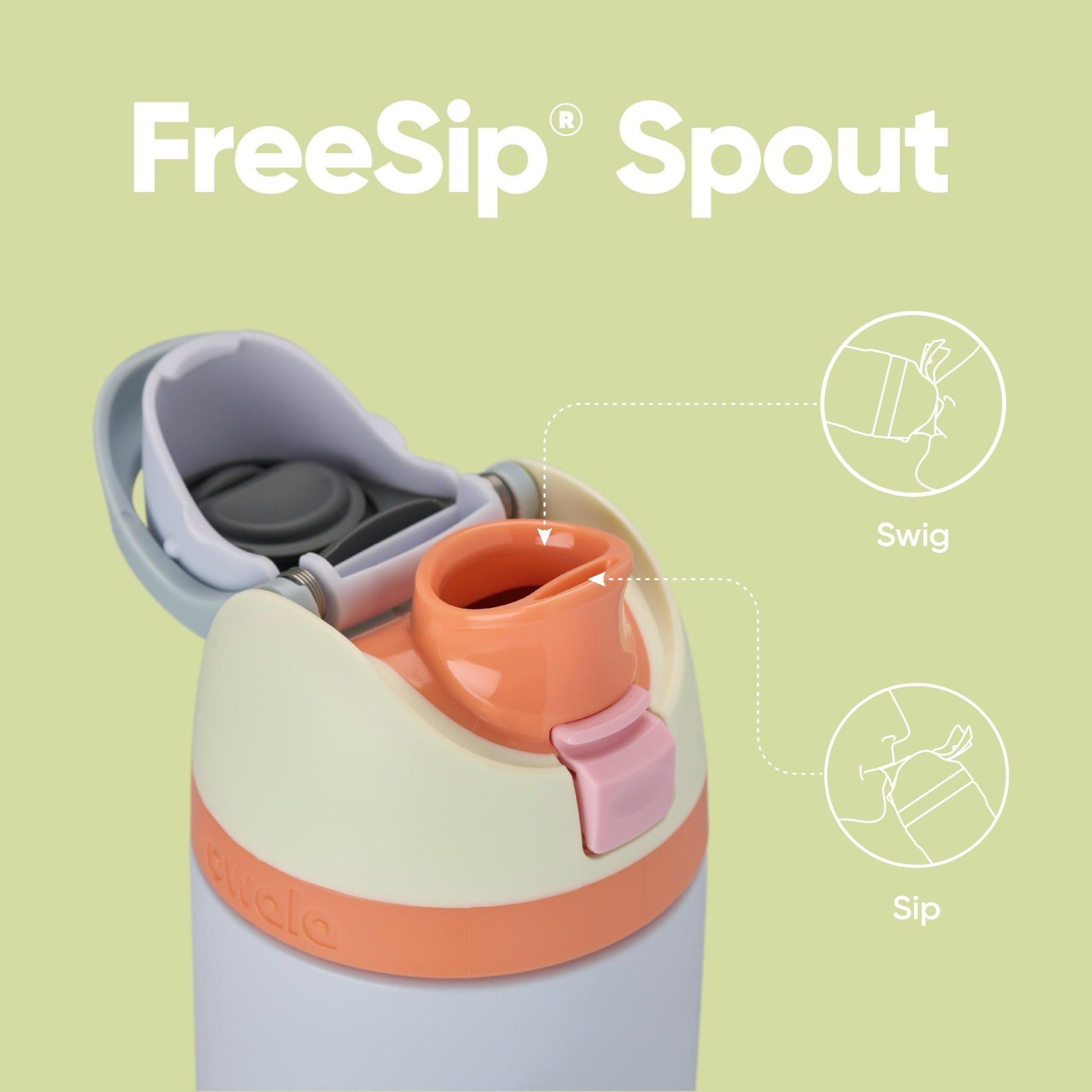 Owala FreeSip Insulated Stainless Steel Water Bottle with Straw for Sports and Travel, BPA - Free, 24 - oz, Shy Marshmallow - Krosscanada