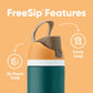 Owala FreeSip Insulated Stainless Steel Water Bottle with Straw for Sports and Travel, BPA - Free, 24 - oz, Shy Marshmallow - Krosscanada