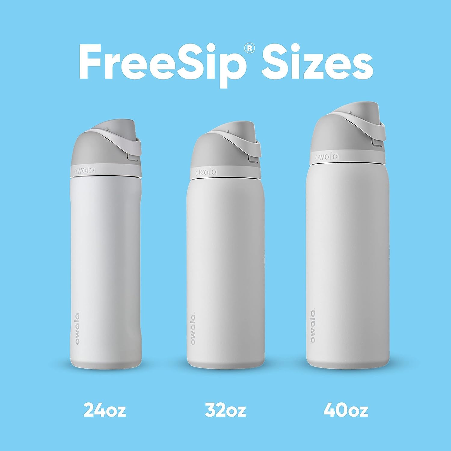 Owala FreeSip Insulated Stainless Steel Water Bottle with Straw for Sports and Travel, BPA - Free, 24 - oz, Shy Marshmallow - Krosscanada