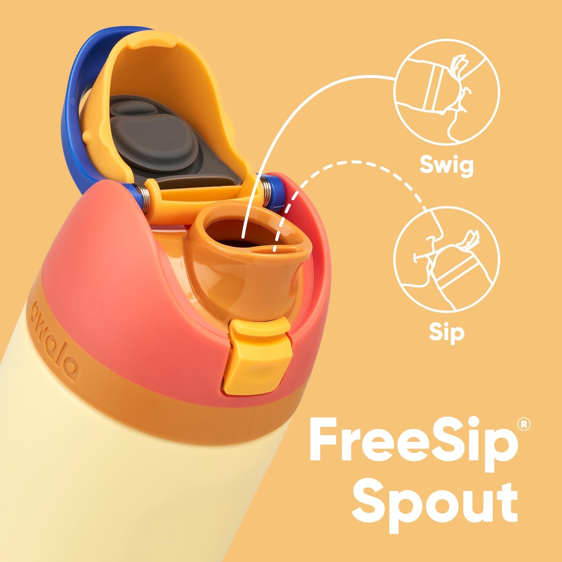 Owala FreeSip Insulated Stainless Steel Water Bottle with Straw for Sports and Travel, BPA - Free, 24 - oz, Shy Marshmallow - Krosscanada
