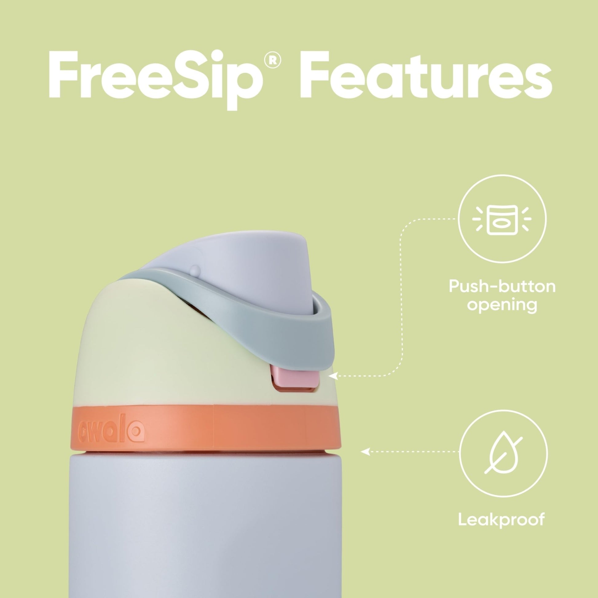 Owala FreeSip Insulated Stainless Steel Water Bottle with Straw for Sports and Travel, BPA - Free, 24 - oz, Shy Marshmallow - Krosscanada