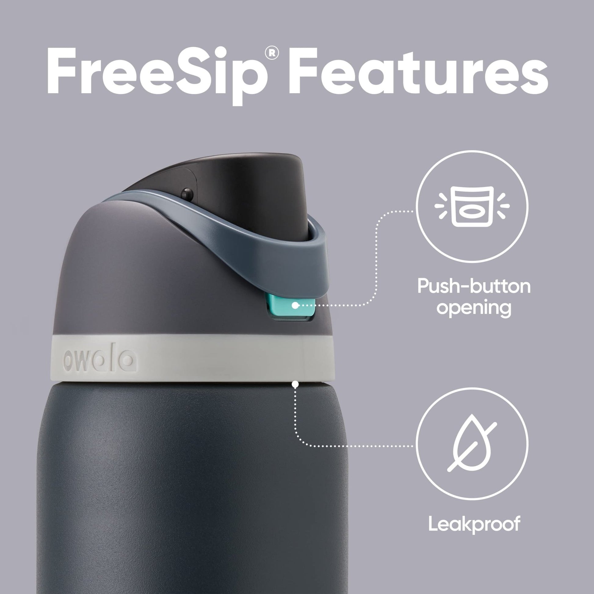 Owala FreeSip Insulated Stainless Steel Water Bottle with Straw for Sports and Travel, BPA - Free, 24 - oz, Shy Marshmallow - Krosscanada