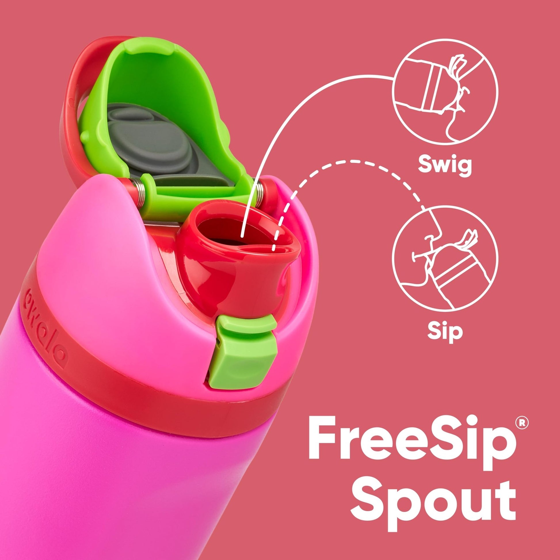 Owala FreeSip Insulated Stainless Steel Water Bottle with Straw for Sports and Travel, BPA - Free, 24 - oz, Shy Marshmallow - Krosscanada
