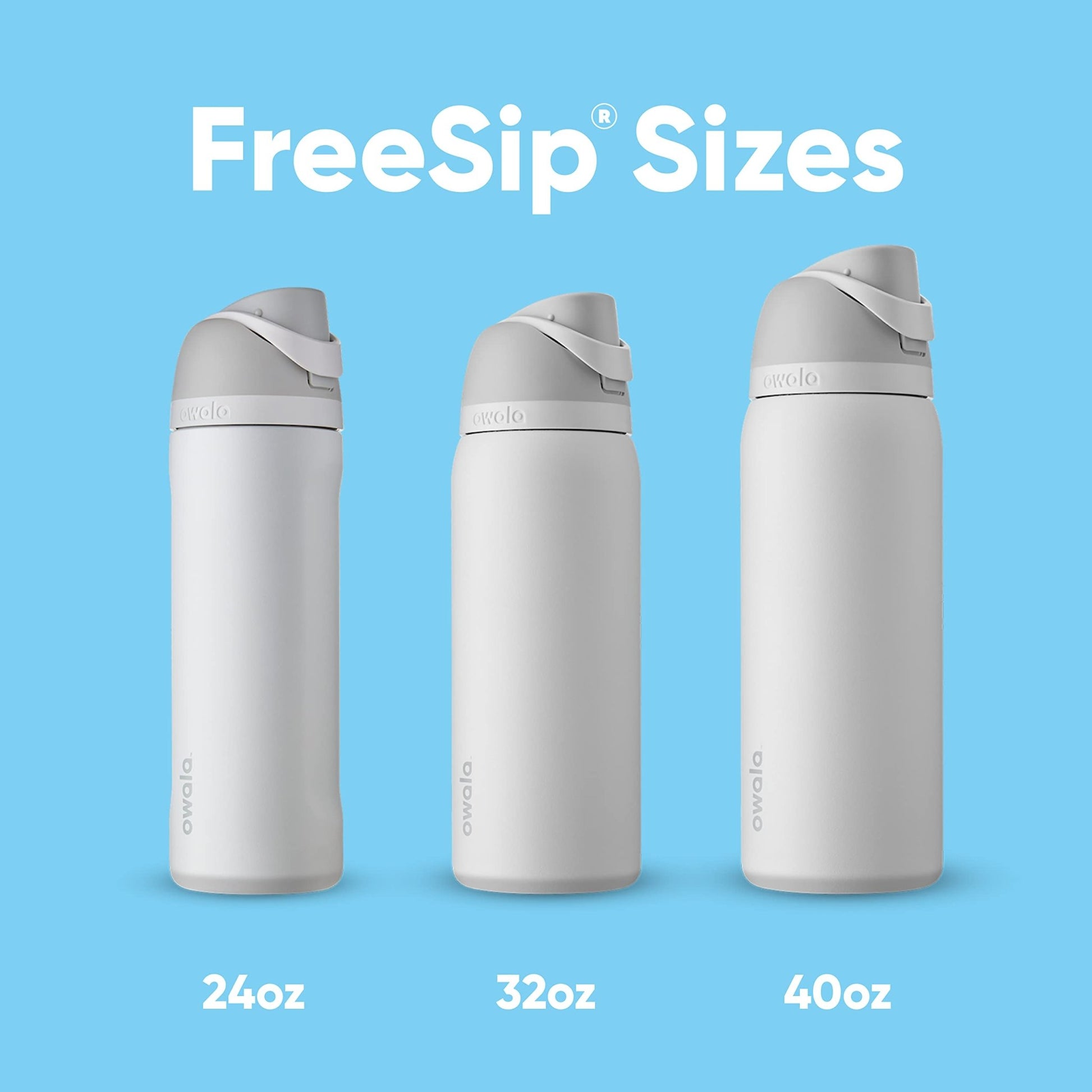 Owala FreeSip Insulated Stainless Steel Water Bottle with Straw for Sports and Travel, BPA - Free, 24 - oz, Shy Marshmallow - Krosscanada