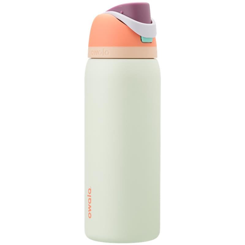 Owala FreeSip Insulated Stainless Steel Water Bottle with Straw for Sports and Travel, BPA - Free, 24 - oz, Shy Marshmallow - Krosscanada