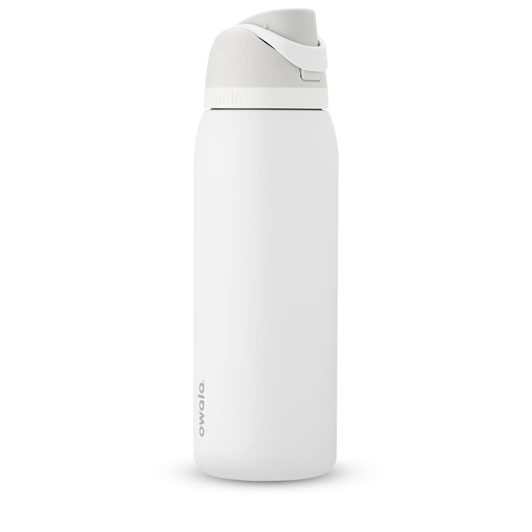 Owala FreeSip Insulated Stainless Steel Water Bottle with Straw for Sports and Travel, BPA - Free, 24 - oz, Shy Marshmallow - Krosscanada