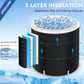 Recovery Ice Tub Foldable Bathtub Outdoor Portable Cold Water Therapy Tub Fitness Rehab Ice Tub For Athletes Long Lasting Insulated Ice Tub, Spa Soaking Bucket - Krosscanada