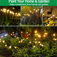 SIOTMERA 4Count Solar Lights Outdoor Waterproof IPX5, Solar Garden Lights, Wind Swaying Firefly Lights, Christmas Lights Outdoor, for Yard Lawn Pathway Decoration Lighting, 6LED WarmYellow - Krosscanada