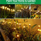 SIOTMERA 4Count Solar Lights Outdoor Waterproof IPX5, Solar Garden Lights, Wind Swaying Firefly Lights, Christmas Lights Outdoor, for Yard Lawn Pathway Decoration Lighting, 6LED WarmYellow - Krosscanada