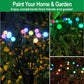 SIOTMERA 4Count Solar Lights Outdoor Waterproof IPX5, Solar Garden Lights, Wind Swaying Firefly Lights, Christmas Lights Outdoor, for Yard Lawn Pathway Decoration Lighting, 6LED WarmYellow - Krosscanada