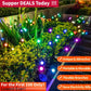 SIOTMERA 4Count Solar Lights Outdoor Waterproof IPX5, Solar Garden Lights, Wind Swaying Firefly Lights, Christmas Lights Outdoor, for Yard Lawn Pathway Decoration Lighting, 6LED WarmYellow - Krosscanada