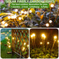 SIOTMERA 4Count Solar Lights Outdoor Waterproof IPX5, Solar Garden Lights, Wind Swaying Firefly Lights, Christmas Lights Outdoor, for Yard Lawn Pathway Decoration Lighting, 6LED WarmYellow - Krosscanada