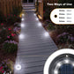 Solar Ground Lights - IP68 Waterproof 12 Pack Dual - Purpose Outdoor Garden, Solar Powered Disk Lights Outdoor Landscape Lights for Patio Yard Pathway Walkway Driveway Warm White - Krosscanada