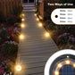 Solar Ground Lights - IP68 Waterproof 12 Pack Dual - Purpose Outdoor Garden, Solar Powered Disk Lights Outdoor Landscape Lights for Patio Yard Pathway Walkway Driveway Warm White - Krosscanada