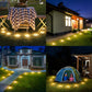 Solar Ground Lights - IP68 Waterproof 12 Pack Dual - Purpose Outdoor Garden, Solar Powered Disk Lights Outdoor Landscape Lights for Patio Yard Pathway Walkway Driveway Warm White - Krosscanada